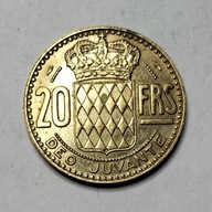 Moneta Monako 20 franków 1950