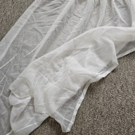 Firana woal haftowany, ecru, szer.140cm wys.120. 4x@