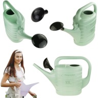 KONEWKA OGRODOWA DO PODLEWANIA ZRASZANIA PLASTIKOWA Z SITKIEM 10 L ZIELONA