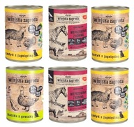 WIEJSKA ZAGRODA KARMA MOKRA DLA PSA 6X400G MIX SMAKÓW INDYK WIEPRZOWINA