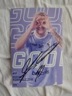 Zdjęcie autograf 10x15 Pogoń Szczecin sezon 2023/24 Gol Mariusz Fornalczyk
