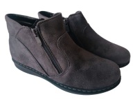 Botki damskie szare z nubuku – lekkie, komfortowe i praktyczne r. 39