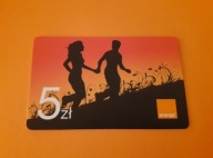 1x karta doładowująca Orange - kolekcjonerska - kartonowa /B-01/