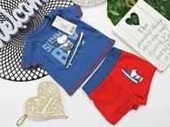 Lupilu - nowy komplecik bokserki + t-shirt , Snoopy r 56