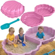 PIASKOWNICA PLASTIKOWA DLA DZIECI DUŻA ZAMYKANA 2W1 BASEN BASENIK OGRODOWA