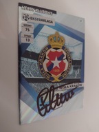 Karta panini autograf Wisła Kraków 15/16 Wdowczyk Trener Herby Klubowe