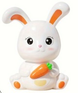 Skarbonka KRÓLIK Domek z drzwiami zamykanymi na klucz b409