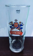 szklanka ŻYWIEC, 0,3L , BIAŁE choinki, panna z wiankiem na głowie