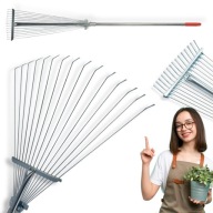 GRABIE OGRODOWE DO TRAWY LIŚCI WACHLARZOWE DRUCIANE REGULOWANE TELESKOPOWE