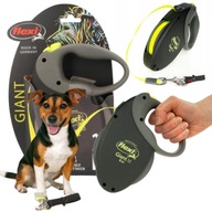 SMYCZ DLA PSA DO 25KG AUTOMATYCZNA 8M S/M FLEXI GIANT NEON ODBLASKOWA NEON!