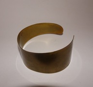 Bransoletka mosiężna PRL, bangla, bransoleta Prl, vintage