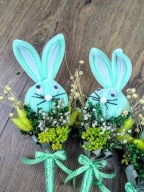 Palmy Wielkanocne Zajączek dla Dzieci Kolorowa Ręcznie Wykonana