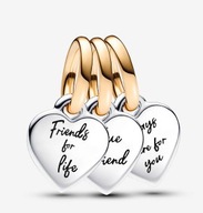 dwutonowa potrójna zawieszka przyjaźni