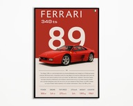 PLAKAT FERRARI 348 TS/TB IDEALNY NA PREZENT OBRAZ NA ŚCIANE A3