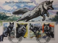 T.0342 ARKUSIK Lux FAUNA DRAPIEŻNIKI DZIKI LIS SREBRNY w środowisku