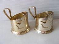 KOSZYCZKI UCHWYTY do SZKLANEK Rosja Związek Radziecki WODOLOT - GORKI ..!!!