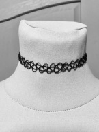 Choker Naszyjnik Rock alternative Tatuaż TATTOO Naszyjnik Czarny