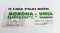 bilet KORONA Kielce - UNIA Tarnów 06.03.1999