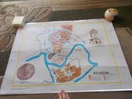 Kraków duży plan miasta