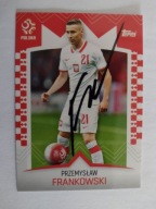 Karta topps autograf Polska Przemysław Frankowski PZPN