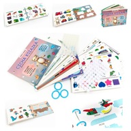 Edukacyjna cicha książka książeczka Montessori POLSKA WERSJA JĘZYKOWA 36str