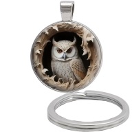 Brelok do kluczy/ka - Sowa - ozdobna zawieszka, plecak, portfel