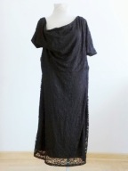 Suknia SUKIENKA ELEGANCKA WIECZOROWA KOBIECA KORONKOWA R 50