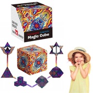 MAGNETYCZNA KOSTKA MAGIC CUBE FIDGET ANTYSTRESOWY 70 MOŻLIOSCI MAGICZNA