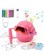 ROBOT EDUKACYJNY INTERAKTYWNY RYSUJĄCY DLA DZIECI Prezent 100 kart + marker