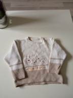 Sweterek dziecięcy bluza beżowy r 92
