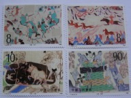 Chiny - malarstwo naskalne w Grocie Mogao - Mi. 2176-79 **