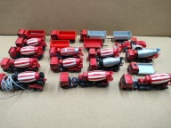 Pojazdy zakładu betoniarskiego, 16 sztuk plus przyczepy,1/87