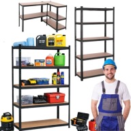 REGAŁ GARAŻOWY METALOWY SOLIDNY SPIŻARNIA PIWNICA MEDAS MOCNY 180x90x40