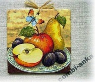 Robótkownia Kafelek obrazek 15x15 Owoce