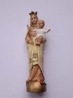 Figurka Matki Boskiej z Dzieciątkiem, ręcznie zdobiona, produkt polski