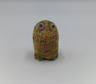 Gwizdek kolekcjonerski - Sowa sówka z ceramik - ręczna praca - ocaryna