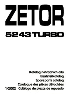 Zetor 5243 turbo - katalog części (2002)