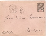 CONGO FRANCAIS -koperta -obieg 1899 rok do AUSTRIA