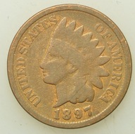 USA - 1 cent 1897 - Indian Head #15