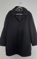Szary, męski wełniany płaszcz 50
