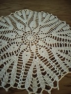 Serwetka serweta obrus szydełkowe rękodzieło misterne cacko jednorazowa ś45