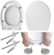 DESKA SEDESOWA WOLNOOPADAJĄCA TOALETA ŁAZIENKA DESKI SEDES BIAŁA