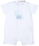 BODY NIEMOWLĘCE Białe z Misiem KRÓTKI RĘKAW RĘKAWEK BIAŁY Bawełna 68cm 6m+