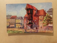 Danzig, Gdańsk; obraz E. Jahn; Żuraw w Gdańsku.