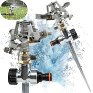 ZRASZACZ WBIJANY OGRODOWY PULSACYJNY SEKTOROWY METALOWY DO TRAWY TRAWNIKA