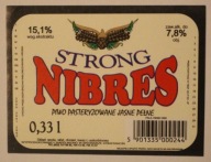 ETYKIETA - KONSTANCIN BROWAR KONSTANCIN - STRONG NIBRES PIWO PASTERYZOWANE