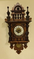 Zegar ścienny typu ŚLĄZAK XIX/XX w. sprawny po przeglądzie