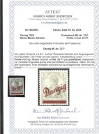 WM Gdańsk Fi.32* P1 PRÓBA NADRUKU -RÓZOWO- CZERWONA -ATEST - 2400zł