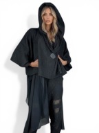 H-4 h4 black style design komplet zwiewny garnitur elegancki tiul m l xl