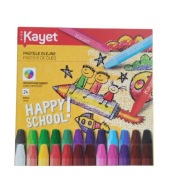 KAYET KIDS PASTELE OLEJNE 24 KOLORÓW MIĘKKIE PASTELE SZTUKA DLA DZIECI